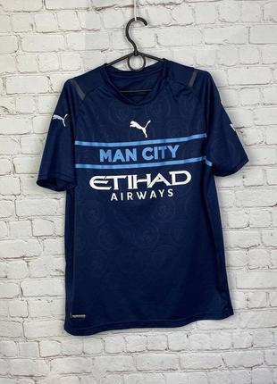 Футболка майка футбольна спортивна чоловіча ігрова puma 2021-2022  manchester blues third jersey