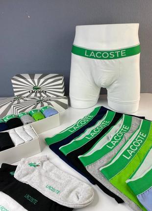 Мужские трусы боксеры lacoste 5 шт.7 фото