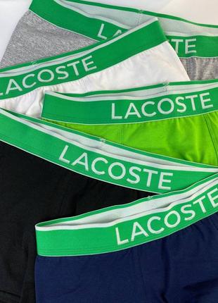Мужские трусы боксеры lacoste 5 шт.5 фото