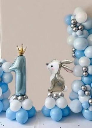 Фотозона шарика в год на качель шарики для девочки мальчика мальчику девчонок зайчик одиночки