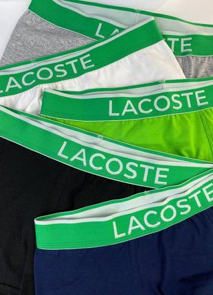 Мужские трусы боксеры - набор в стиле lacoste 4 шт высокого качества3 фото