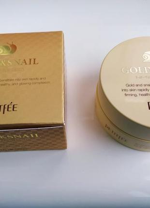 Патчі для очей petitfee gold & snail hydrogel eye patch4 фото