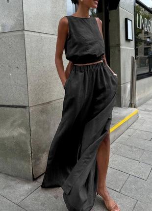 Летний костюм двойка (топ, штаны)