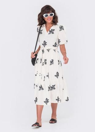 Принтована сукня