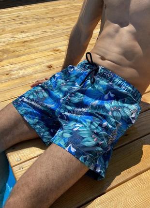 Чоловічі купальні пляжні шорти стильні та якісні принтовані розмальовані1 фото