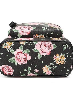 Детский прогулочный рюкзак с цветами, качественный рюкзачок для девочек с цветочками4 фото