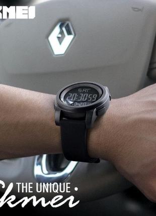 Мужские спортивные наручные часы skmei 1257 электронные с подсветкой, армейские цифровые часы4 фото