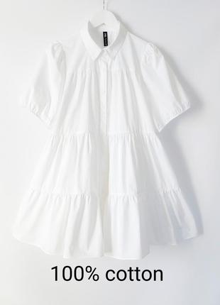 Бавовняна сукня-сорочка р-р 48.