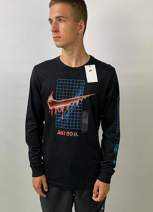 Лонгслив мужской свитшот nike purple nsw