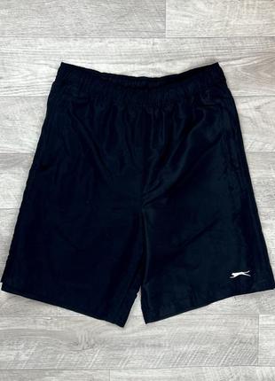 Slazenger шорты m размер l спортивные чёрные оригинал