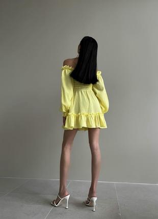 Летнее платье из натуральной ткани легкое платье с пышной юбкой2 фото
