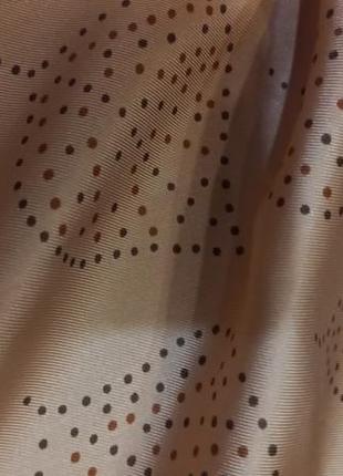 Шелковый платок карамельного цвета