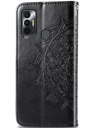 Шкіряний чохол (книжка) art case з візитницею для tecno spark 73 фото