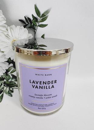 Свічка lavender vanilla від bath and body works