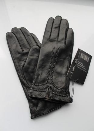 Женские кожаные перчатки черные румыния