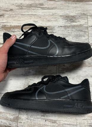 Кроссовки nike air force 1 react black