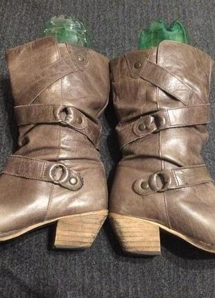 Dorothy perkins сапоги сапожки ботинки кожаные 24.5 см8 фото
