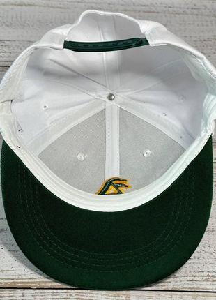 Стильная кепка бейсболка унисекс декор вышивка флаг америки цвет белый зеленый (55-60)4 фото