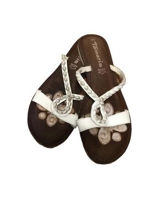 Кожаные тапочки