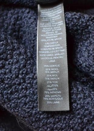 Оригинальный теплый свитер jasper conran с удлиненной спинкой. шерсть+акрил.5 фото