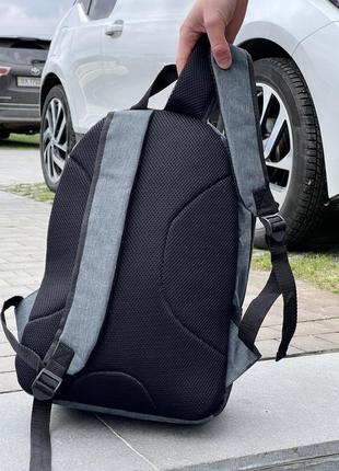 Рюкзак серый меланж (крупное лого) puma5 фото