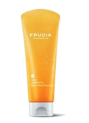 Frudia citrus brightening micro cleansing foam 145 ml осветляющая пенка придающая сияние коже