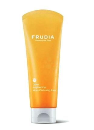 Frudia citrus brightening micro cleansing foam 145 ml освітлювальна пінка, що надає сяйва шкірі