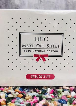 ✔️оригінал ніжні серветки для глибокого очищення обличчя dhc make off sheet