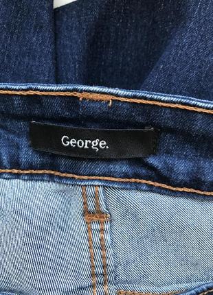 George, жіночі, джинсові, шорти, 2% стрейч, сині.6 фото