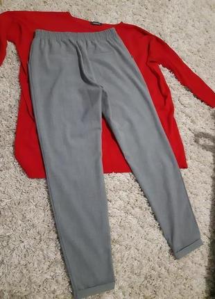 Стильные серые брюки с подворотами,vera moda, p. 10-126 фото
