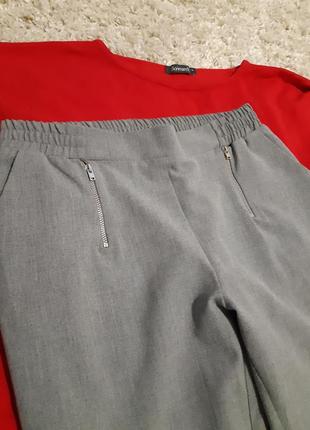 Стильные серые брюки с подворотами,vera moda, p. 10-125 фото