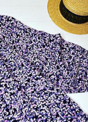 Сукня у маленькі фіолетові квіточки h&m3 фото