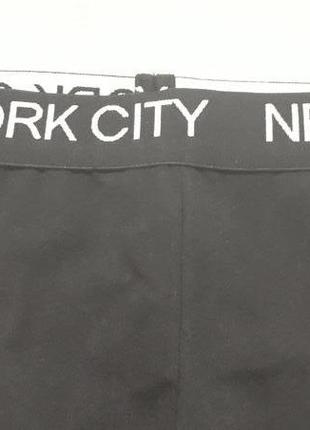 Суперовые хлопковые лосины леггинсы с надписями new york city atmosphere3 фото