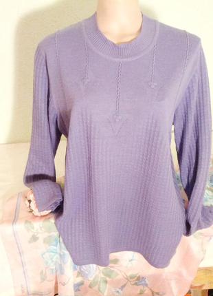 Комфортный удлиненный свитер ,50-54р.