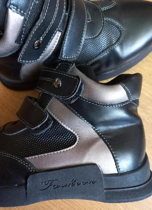 Ботинки ботинки детские кожаные демисезонные erra (21,5см)3 фото