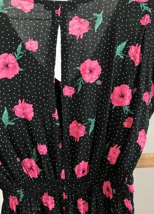Сукня плаття в квітковий принт5 фото