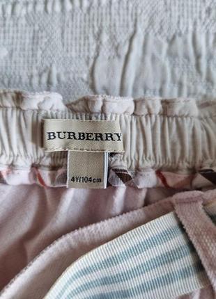 Розовая юбка для девочки burberry3 фото