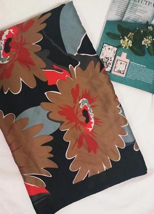 Шёлковый атласный платок шарфик шарф на шею голову сумку
