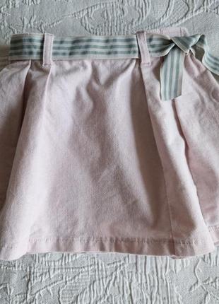 Розовая юбка для девочки burberry9 фото