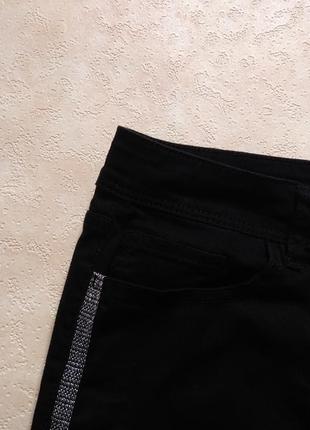 Стильные черные джинсы скинни с лампасами next, 12 размер.2 фото