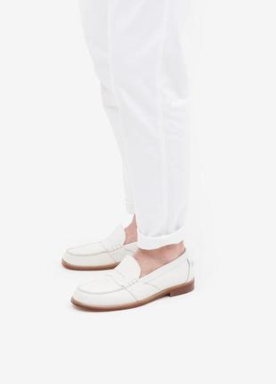 Кожаные белья французские туфли лоферы andre 36-37 размер
