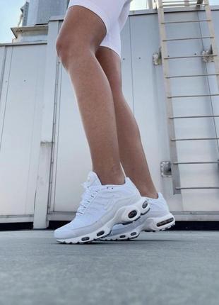 ‼️оригинал‼️ кроссовки nike air max plus tn  белые и чёрные/супер модні кросівки найк тн плюс4 фото