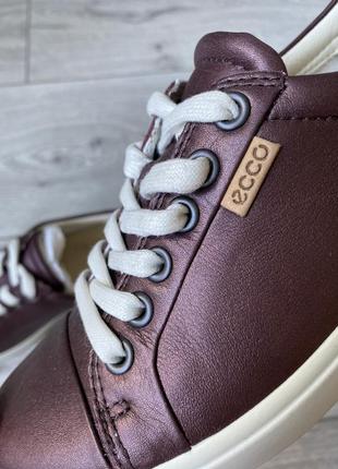 Кроссовки кожаные оригинал ecco soft 7 4300038 фото