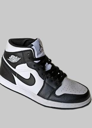 Кросівки підліткові nike air jordan 1 (найк джордан 1)високі.шкіряні5 фото