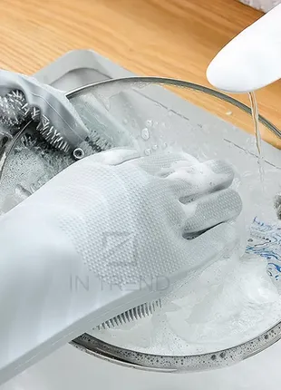 Варежки силиконовые многоразовые для уборки