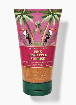 Скраб pink pineapple sunrise bath and body works скраб для тела бас энд бади1 фото