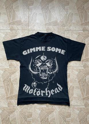 Футболка rare vintage 80s motorhead "gimme some" tee iron maiden metallica slipknot