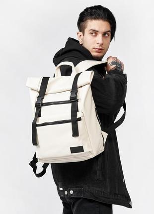 Рюкзак чоловічий ролл sambag rolltop zard молочний