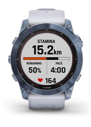 Смарт-часы garmin fenix 7x sapphire solar dlc белый (010-02541-15)5 фото