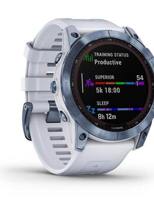 Смарт-часы garmin fenix 7x sapphire solar dlc белый (010-02541-15)2 фото